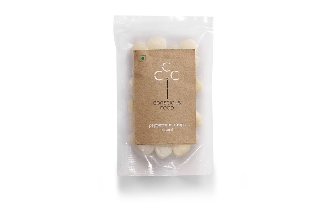 Conscious Food Peppermint Drops    Pack  100 grams